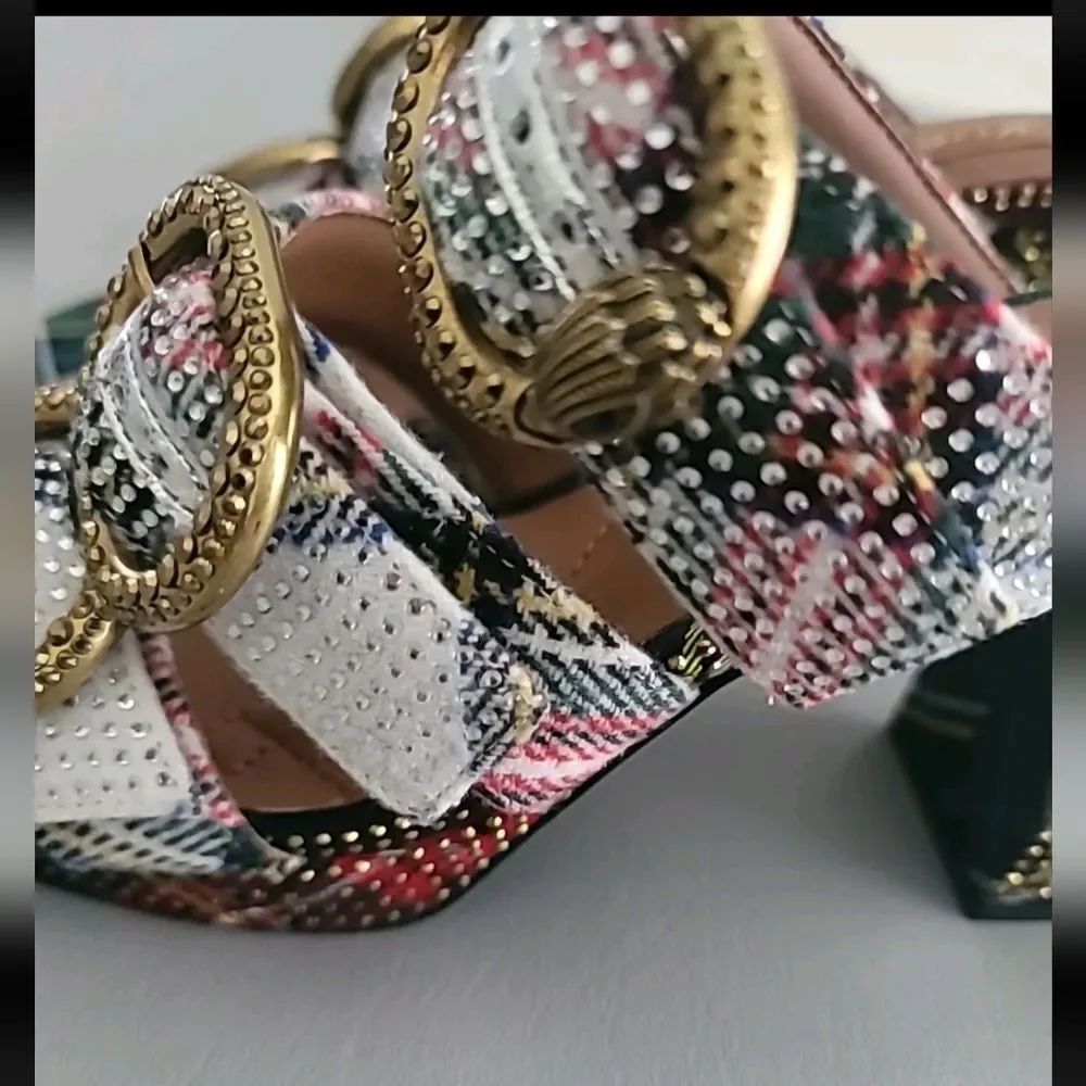 Kurt Geiger Mayfair Platform Mule Heel Sandals Size 38